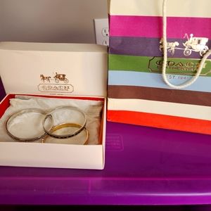 Coach bangle bracelets